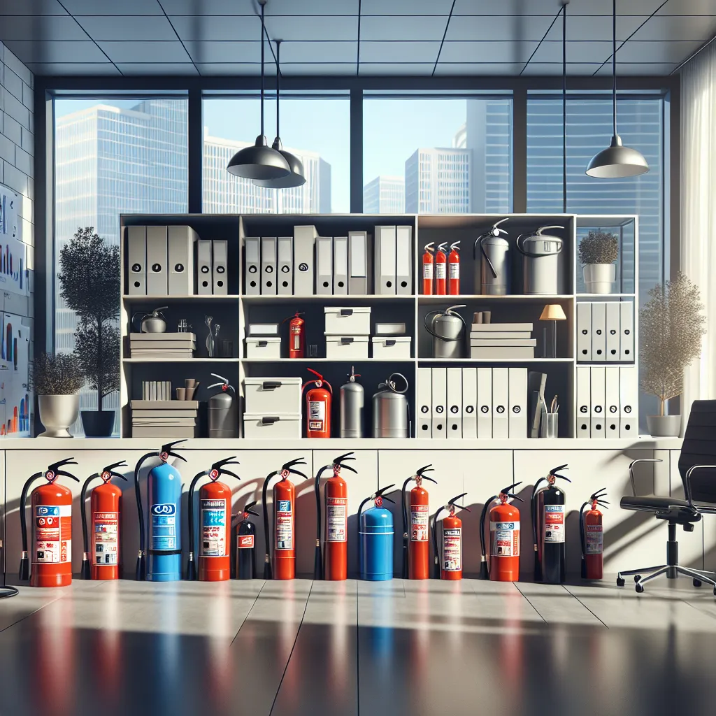 Bezpieczny biznes: jak wybrać gaśnicę do biura